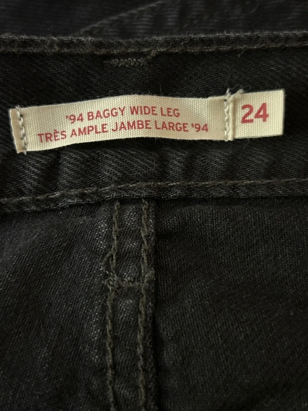 Levi’s ‘94 Baggy Wide Jeans in Dark Grey Size 24 - Picture 7 of 9